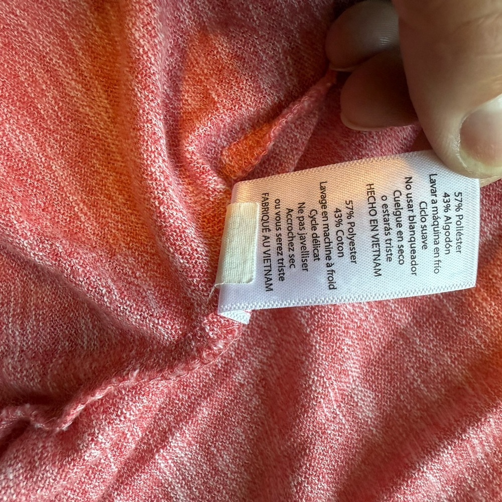 LuLaRoe Red heathered Knit Long Cardigan lightweight size large B27 - Picture 5 of 8